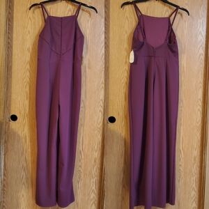 Altar'd state merlot wide leg jumpsuit